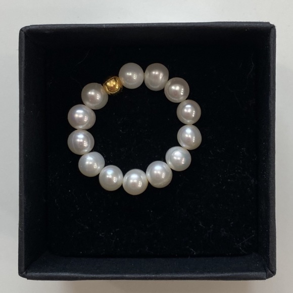 Anita Berisha “She is Kind” 3mm Freshwater Pearl Ring - Picture 5 of 5